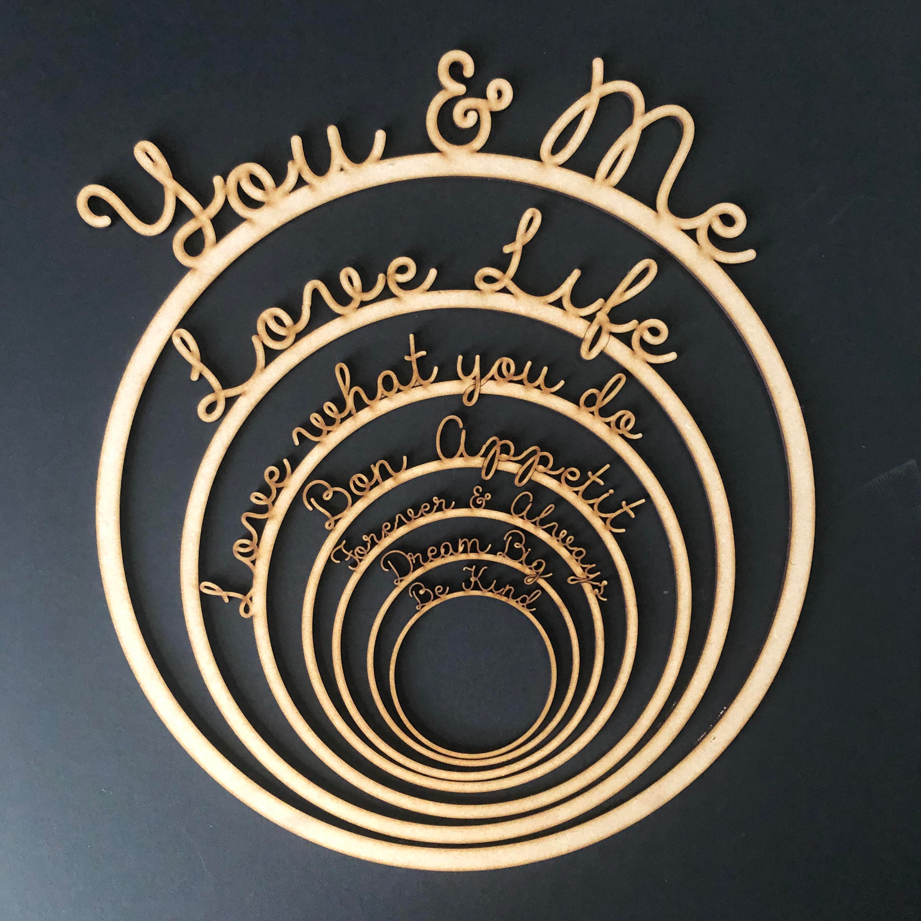 Word Wreath Collection Dreamees